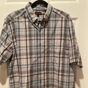 Men’s Wolverine button down large shirt.